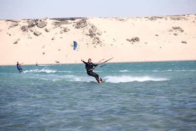 KiteWorldWide Kitesurfen Marokko Dakhla Kitespot Kite Lagune