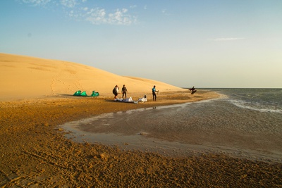 KiteWorldWide Kitesurfen Marokko Dakhla Kitespot Weiße Düne
