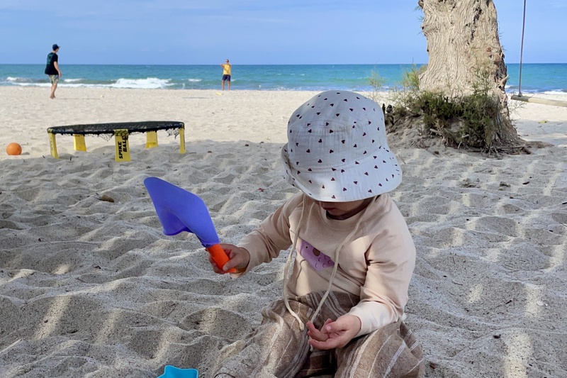Kiten mit Kind - Kos, Griechenland
