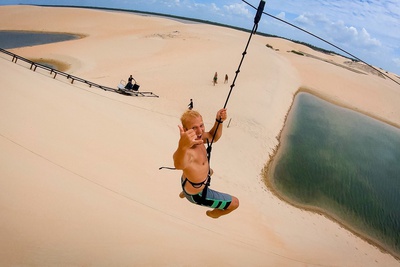 Kitesurfen in Tatajuba, Brasilien