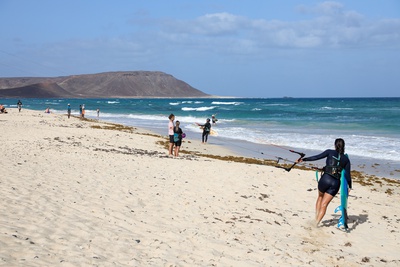 Kitesurfing in Cape Verde