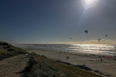 Kitesurfing in Hvide Sande