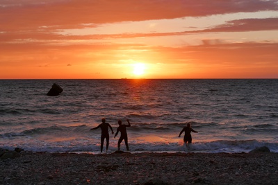 KIteWorldWide Kitesurfen Deutschland Fehmarn Aktivitäten Sonnenuntergang