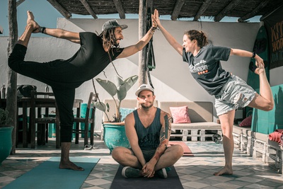 KiteWorldWide Kitesurfing Morocco Essaouira Yoga