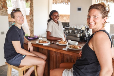 Mwazaro Beach Lodge Frühstück